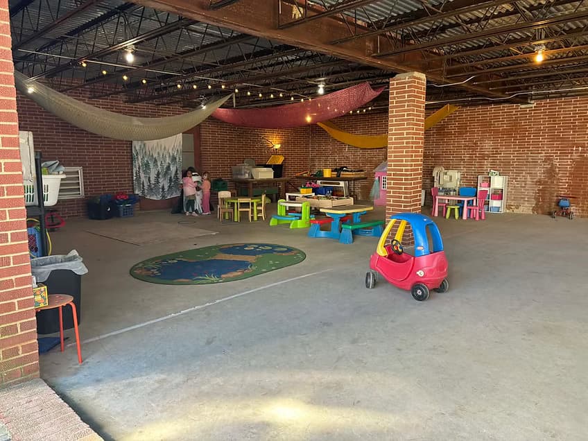 The Cave classroom at Greensboro New School